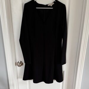 Loft Fashion Elegant Black Long Sleeve Dress